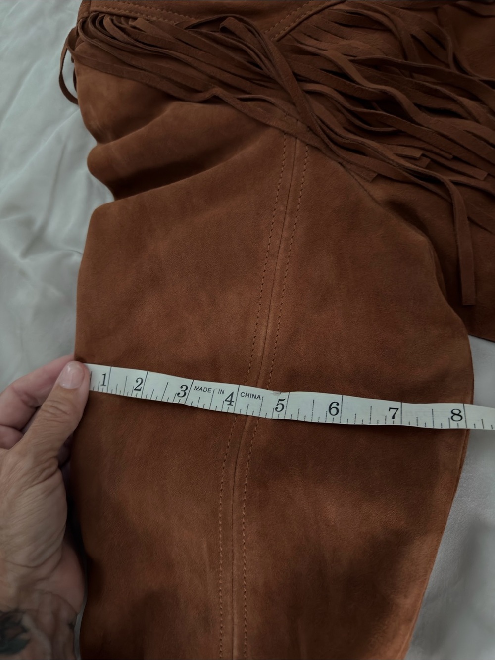 SPELL Rider Suede Tassel Jacket BNWT XL - Picture 7 of 7